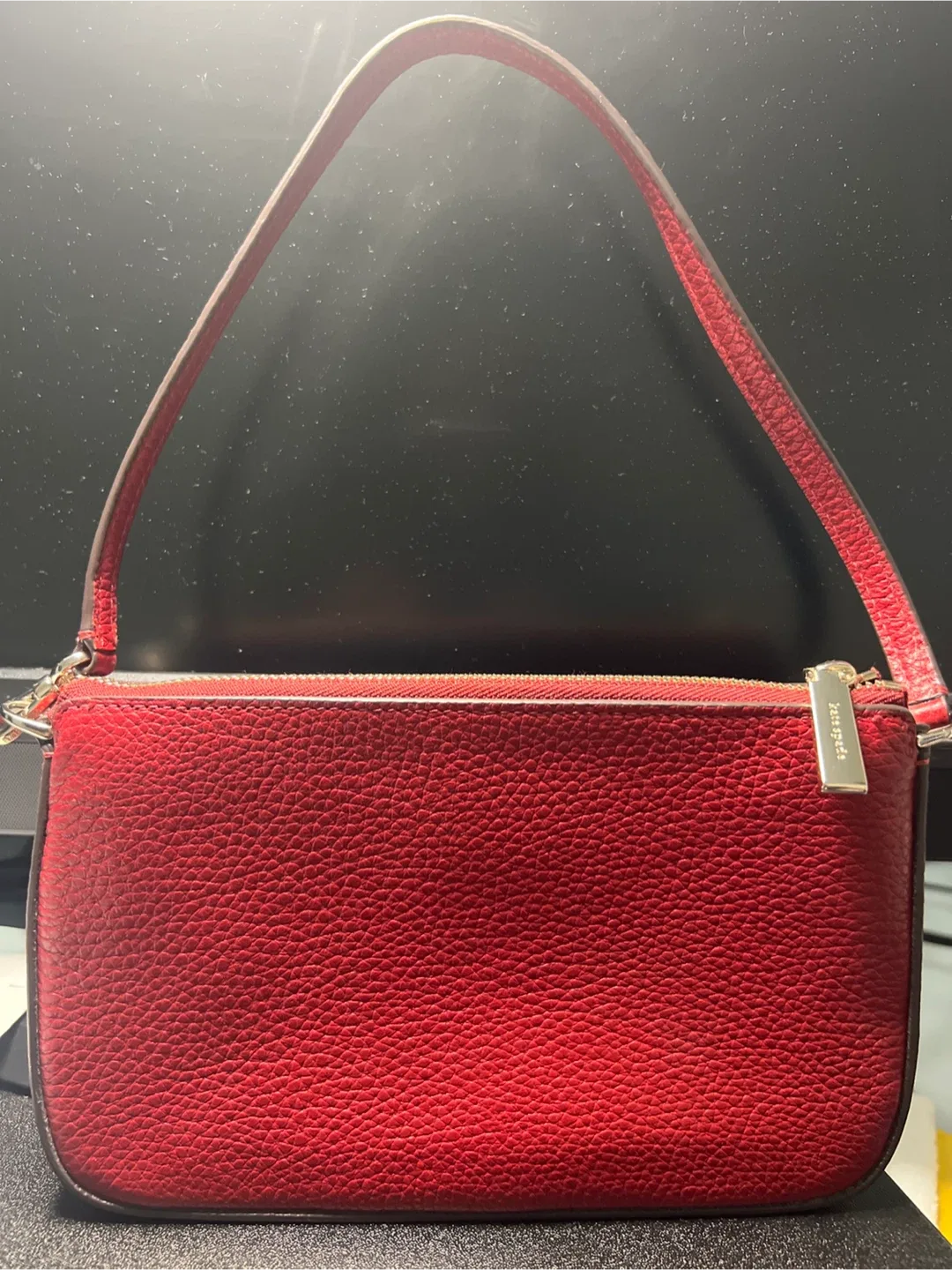 Kate Spade Red Leather Shoulder Bag image indicator(3)