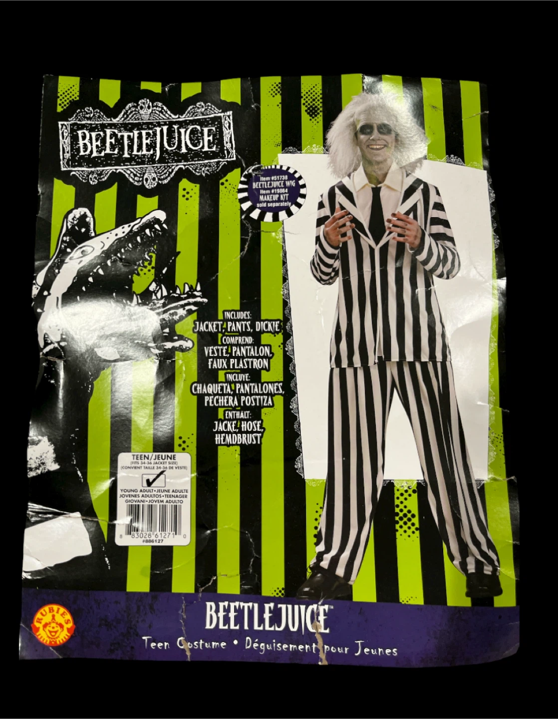 Beetlejuice Teen Costume