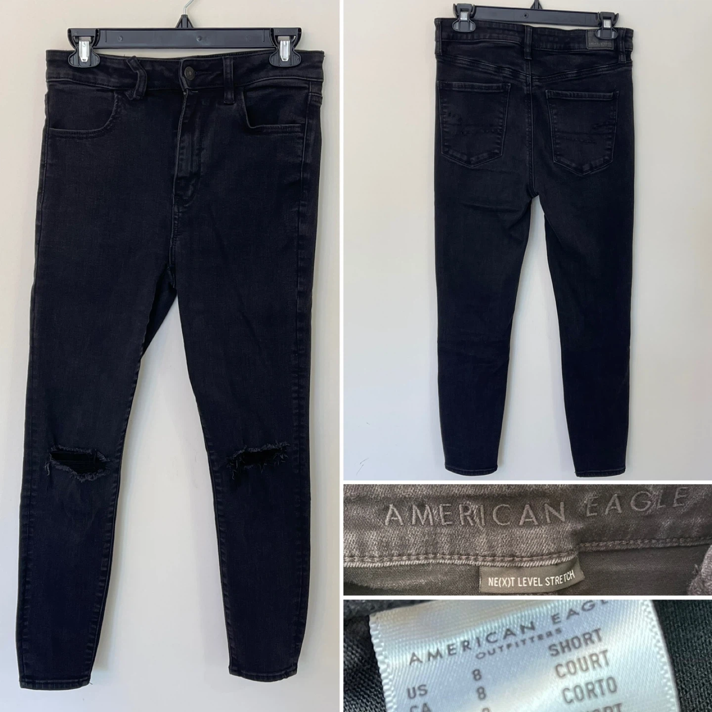Women’s Black American EagleJeans Size 8