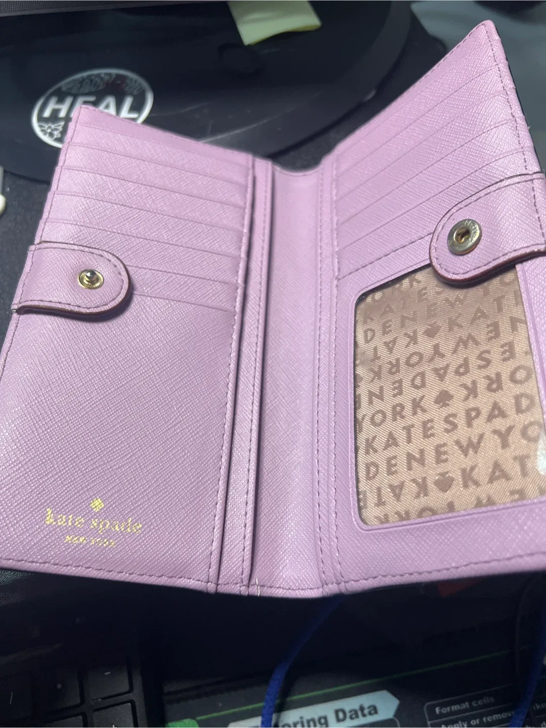 Kate Spade Saffiano Leather Wallet - Lavender image indicator(3)