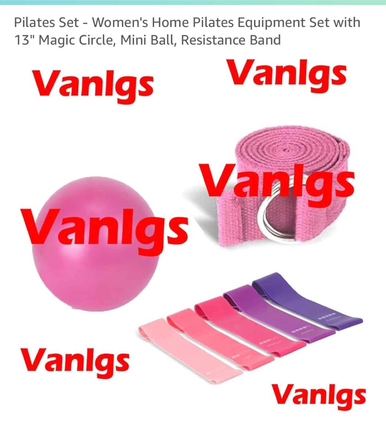 Vanlgs Pilates Set - Home Workout.    New
