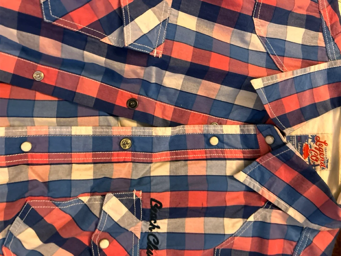 Legend Co. Plaid Button-Down Shirt thumbnail