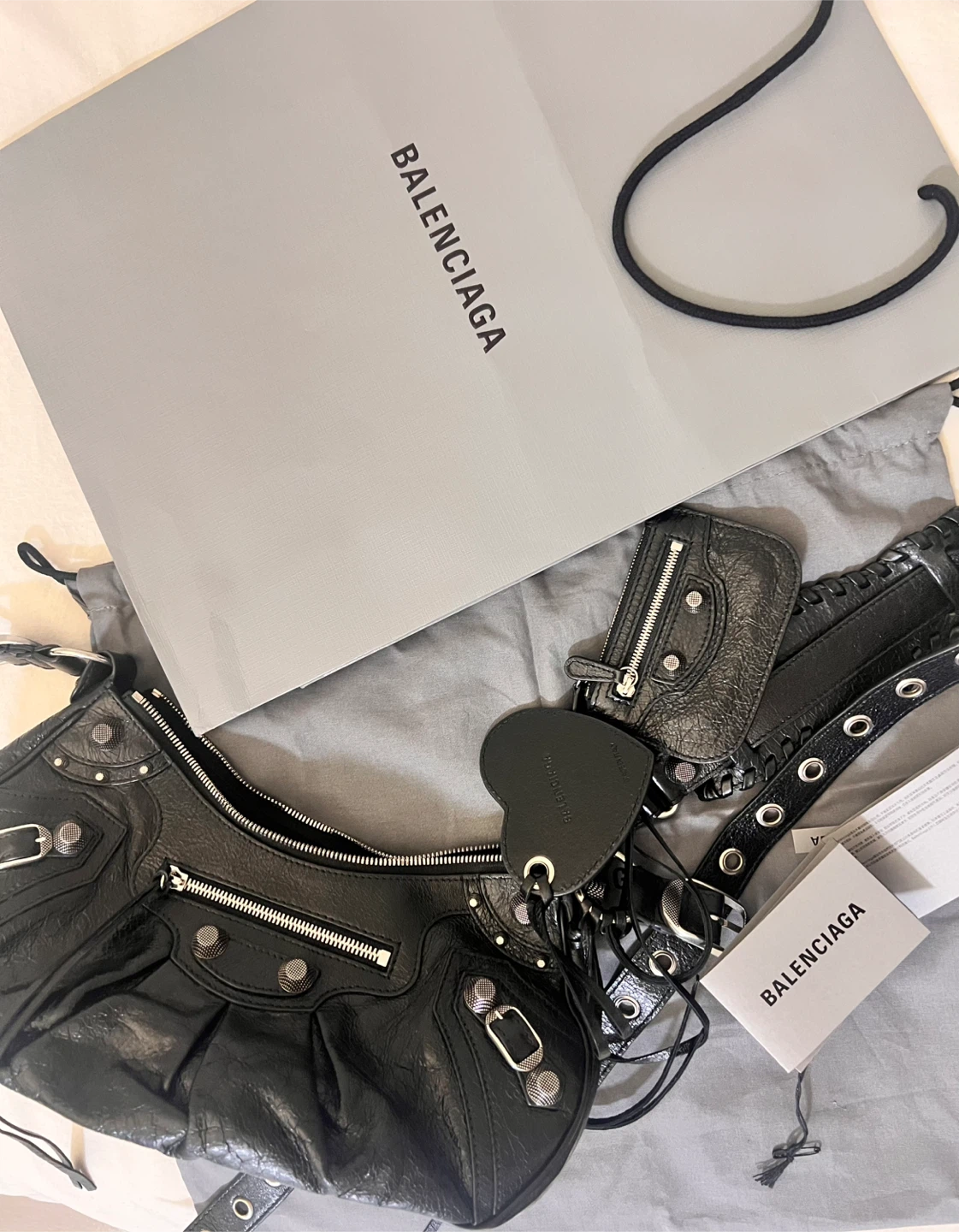 Balenciaga Le Cagole Shoulder Bag Small Black