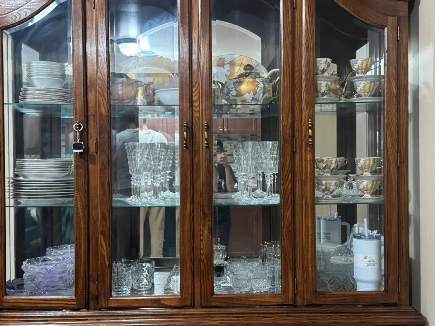 Wooden China Cabinet image indicator(4)