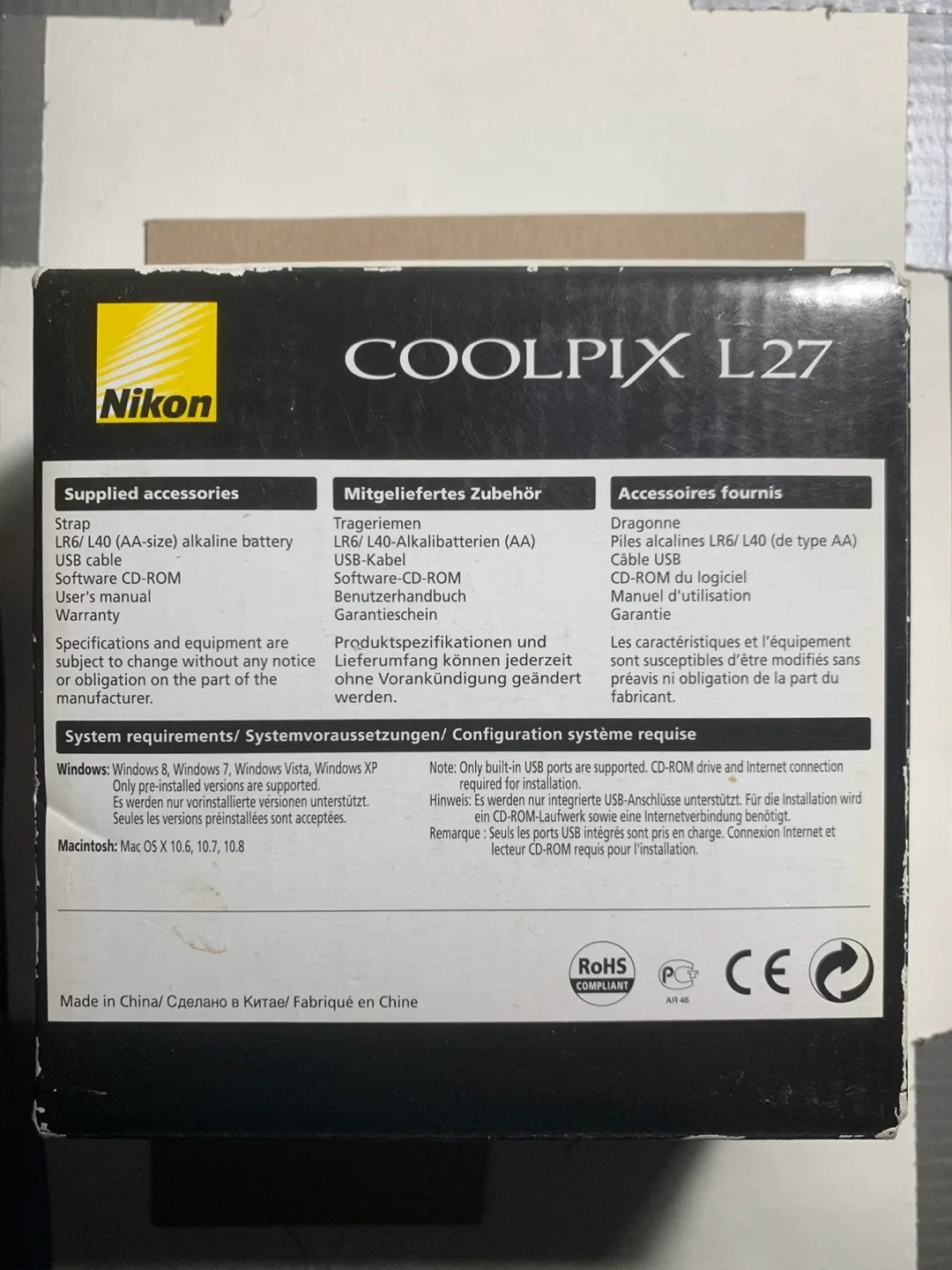 Nikon Coolpix L27 digital camera image indicator(6)