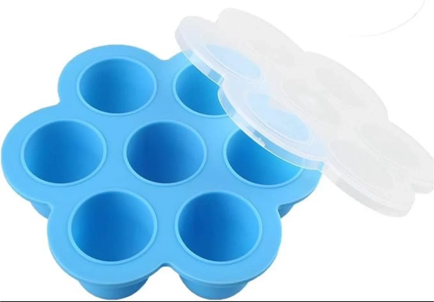 Egg Bite Silicone Mold, with Lid (Blue) image indicator(3)