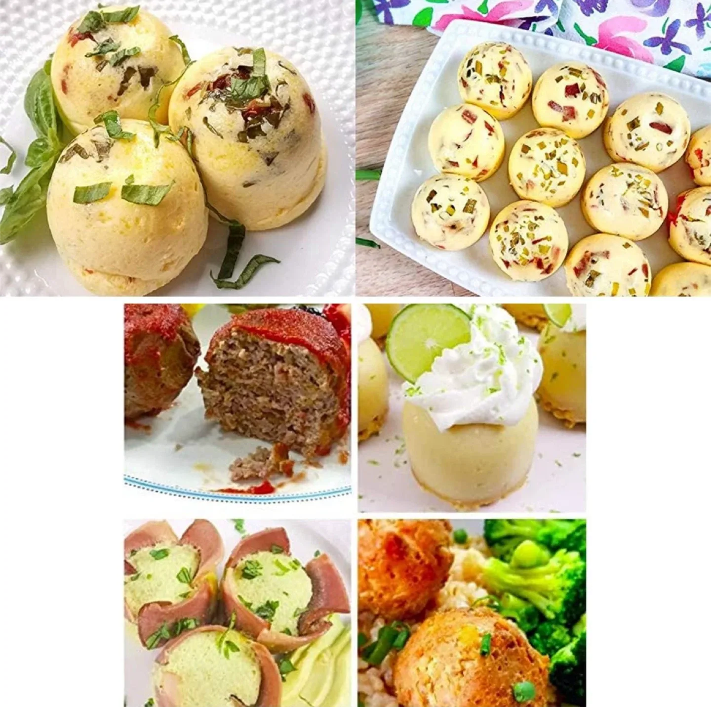 Egg Bite Silicone Mold, with Lid (Blue) image indicator(7)