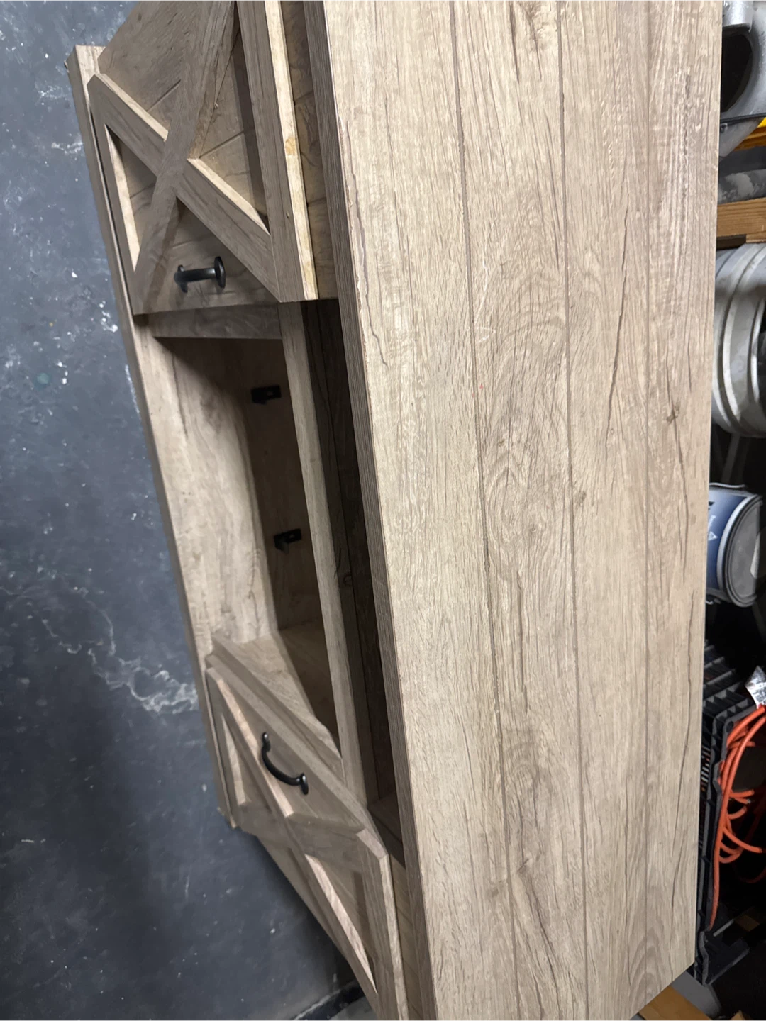 Rustic Wood TV Stand - photo 3