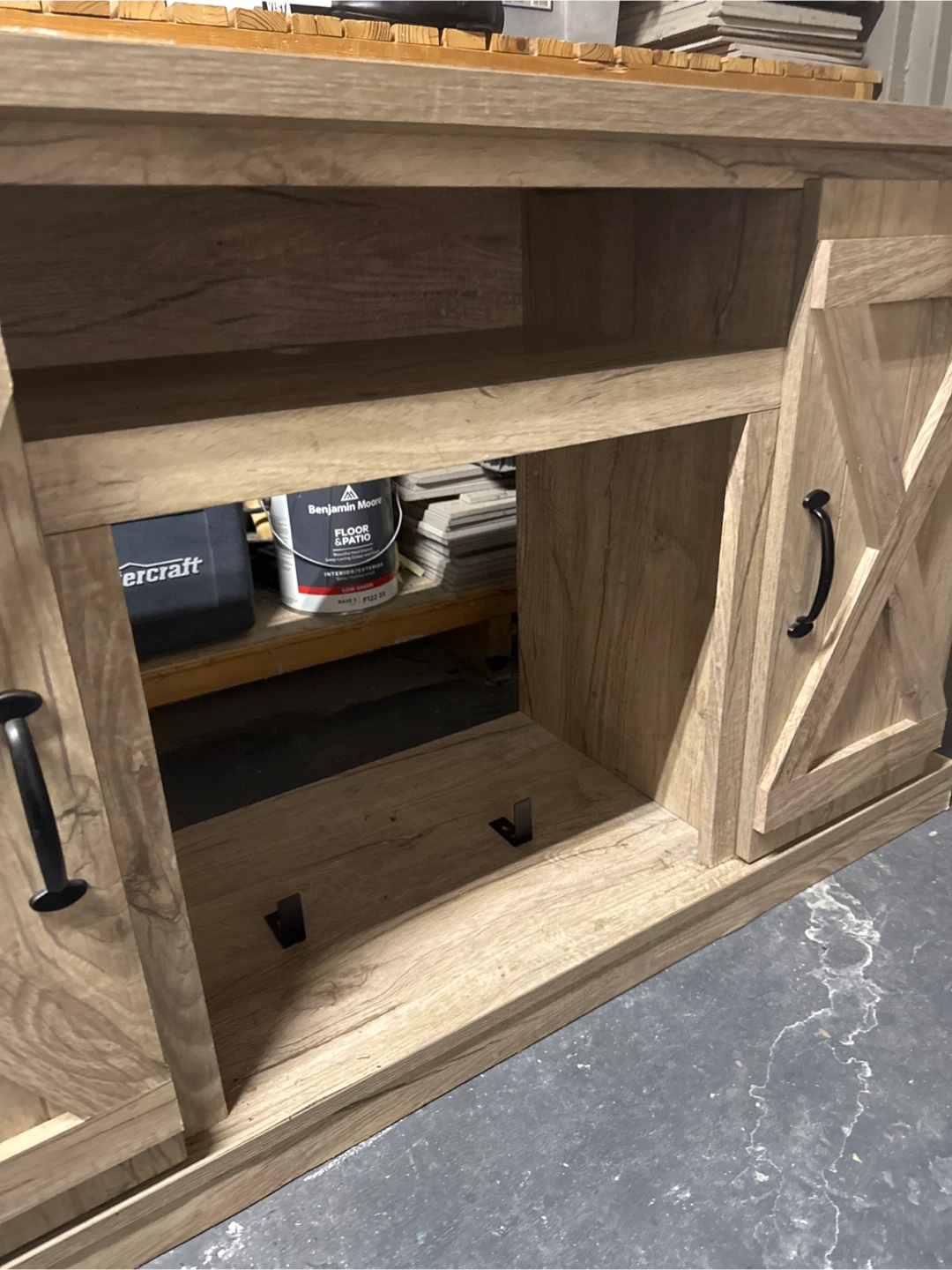 Rustic Wood TV Stand - photo 2