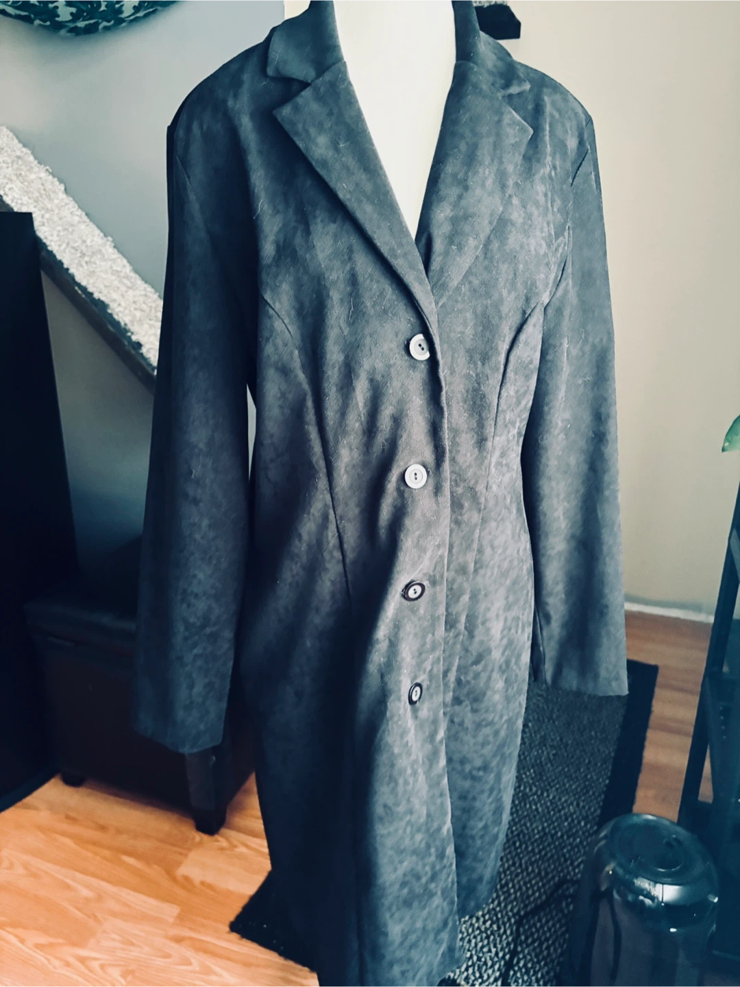 Vintage Black Suede Jacket - photo 3