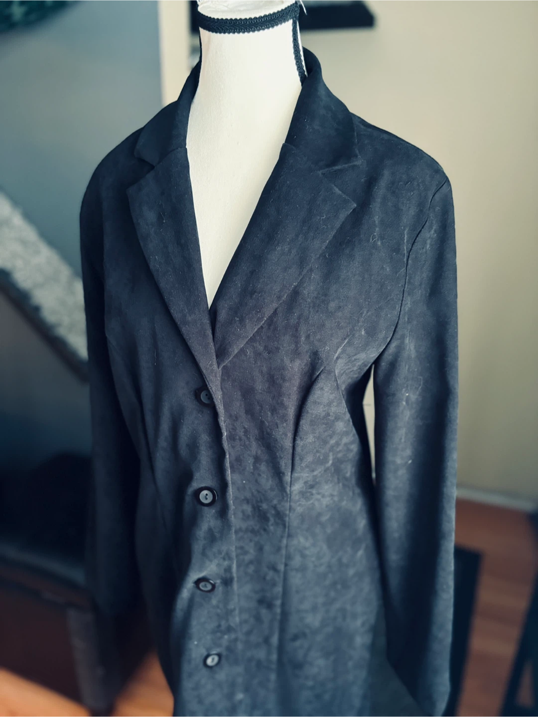 Vintage Black Suede Jacket