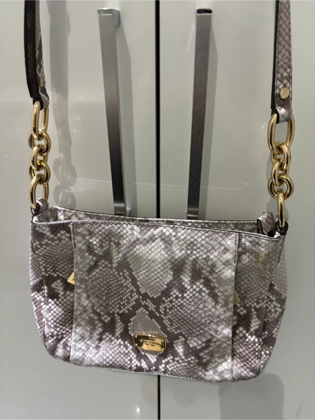 Michael Kors Snakeskin Shoulder Bag image indicator(2)