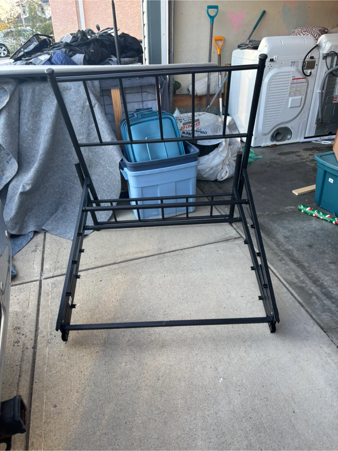 Twin Metal Bed Frame - Black - photo 3