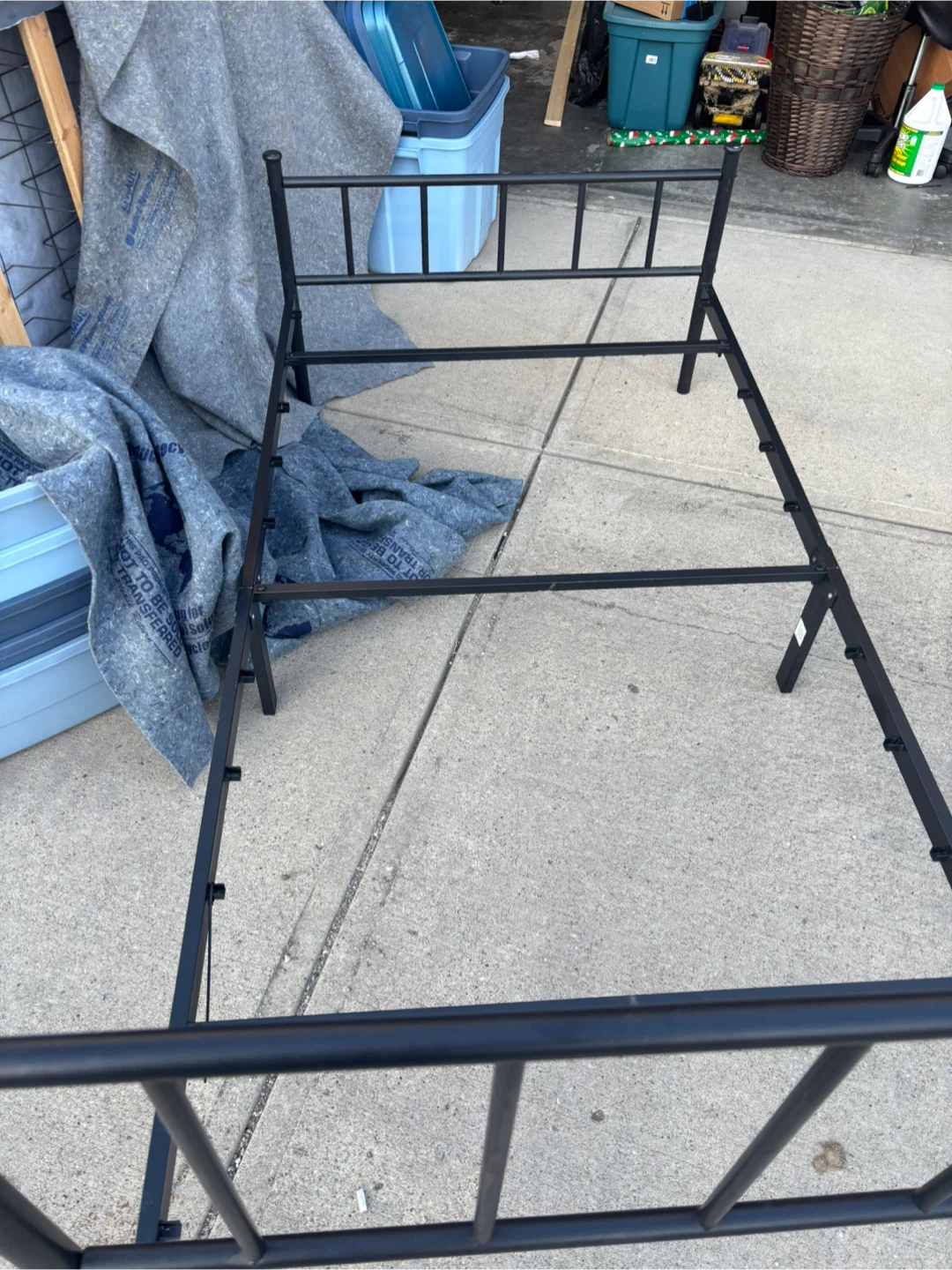 Twin Metal Bed Frame - Black - photo 2