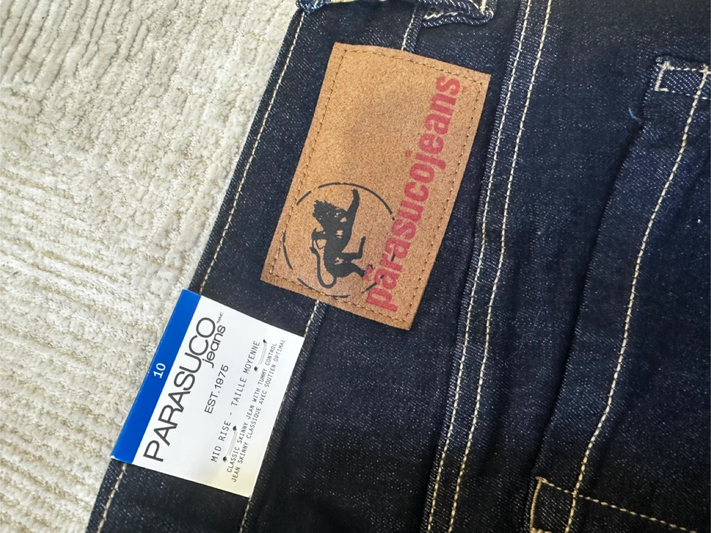 New Parasucco Jeans Size 10 - Classic Skinny - photo 3