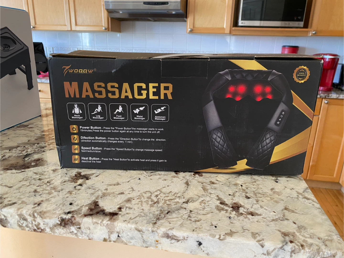 Twoqqw Massager - Neck, Leg, Foot, Waist, Abdomen - photo 4