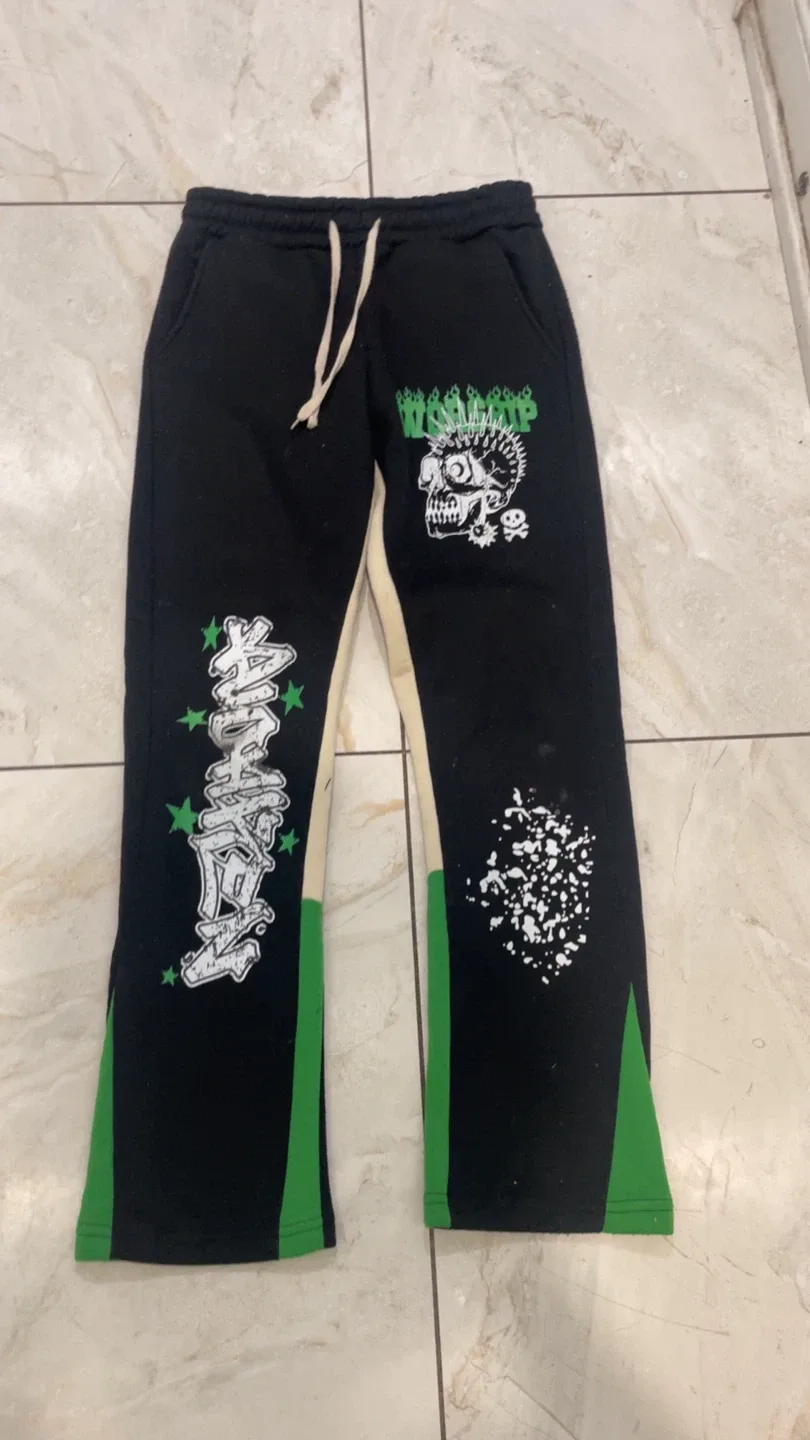 Wasted Paris Black/Green Sweatpants image indicator(2)