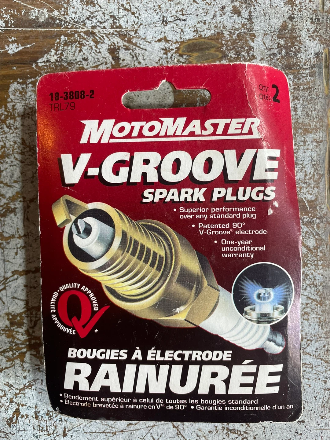MotoMaster V-Groove Spark Plugs (Set of 2)