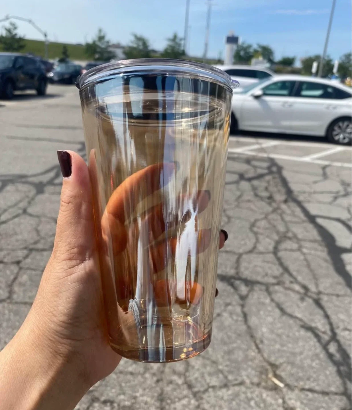 Tumbler with Lid - Amber Colour thumbnail