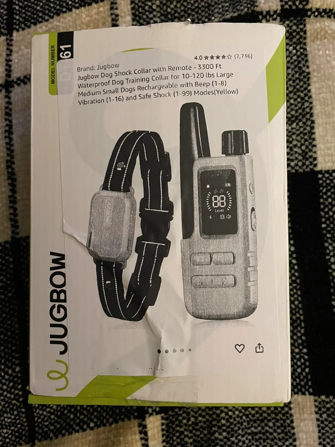 Jugbow Dog Shock Collar with Remote thumbnail