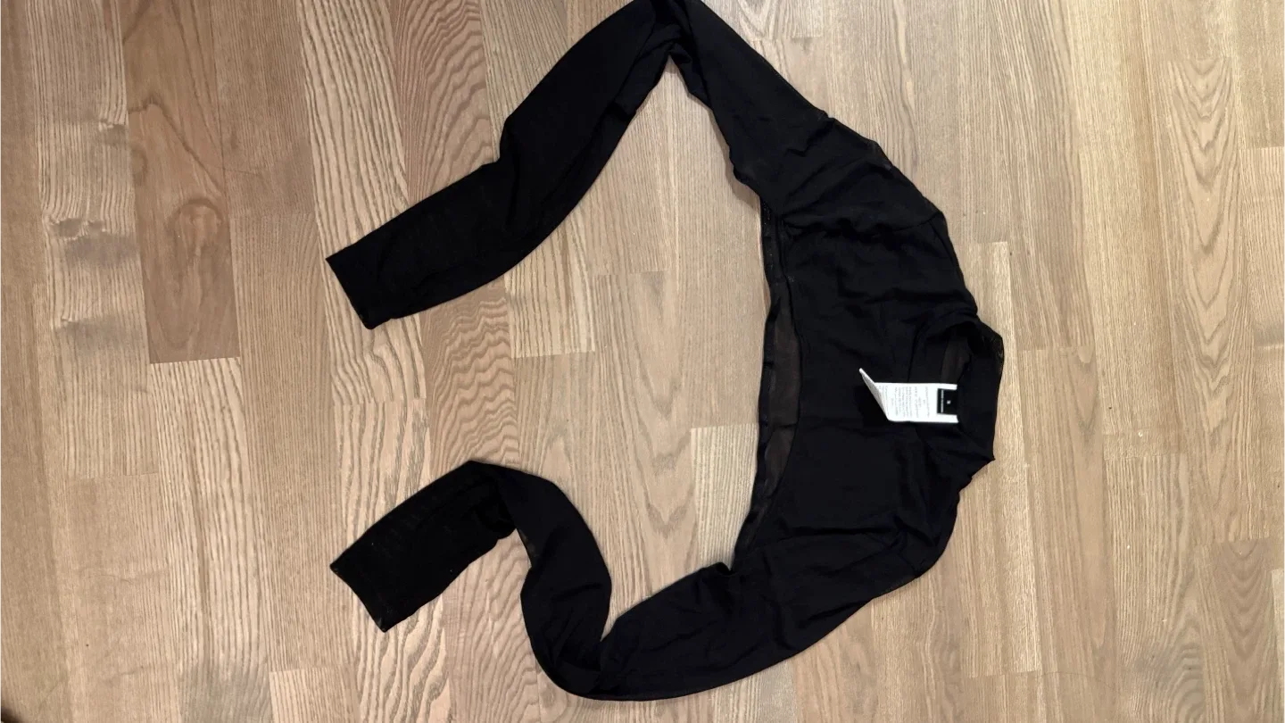 New Black Mesh Long Sleeve Top image indicator(3)