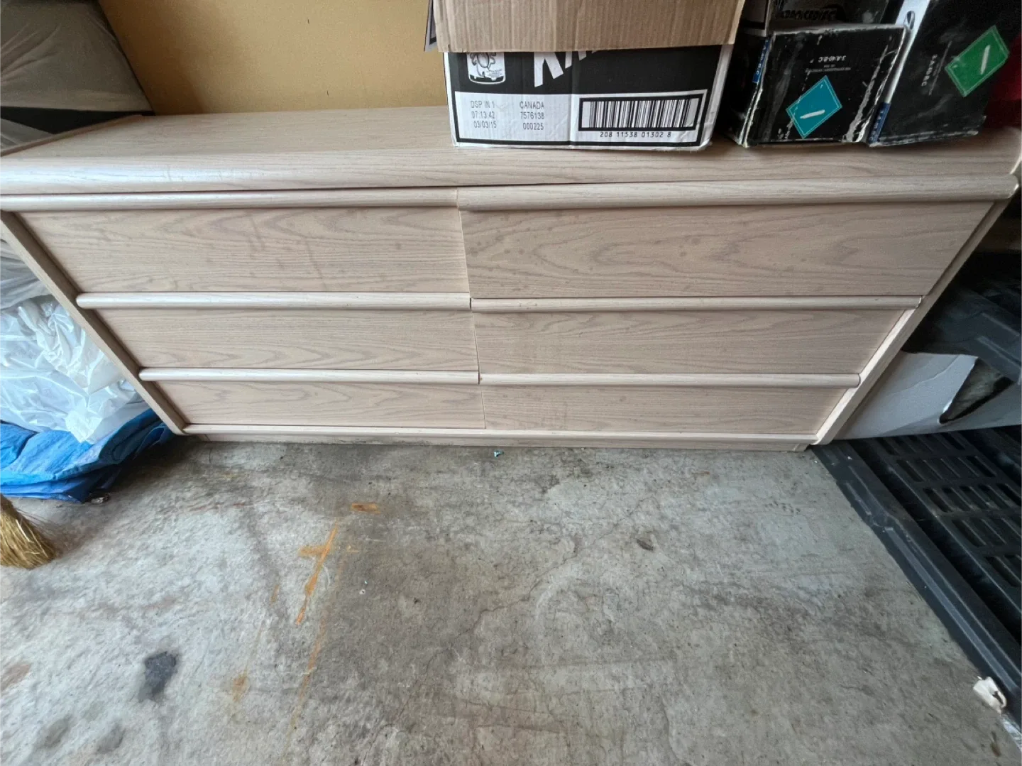 Light Wood Dresser with Mirror and armoire image indicator(5)