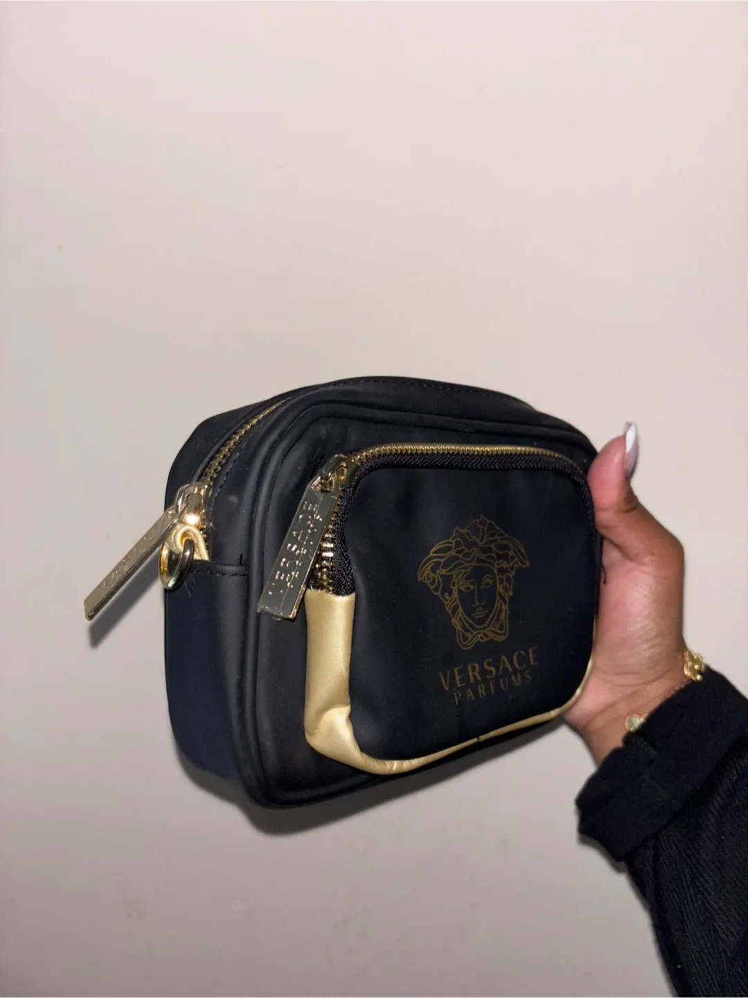 Versace Parfums Black Crossbody Bag image indicator(2)