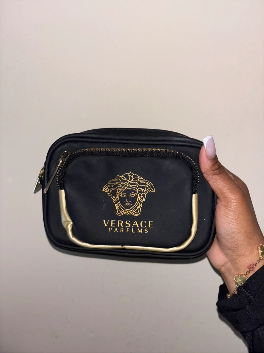 Versace Parfums Black Crossbody Bag thumbnail