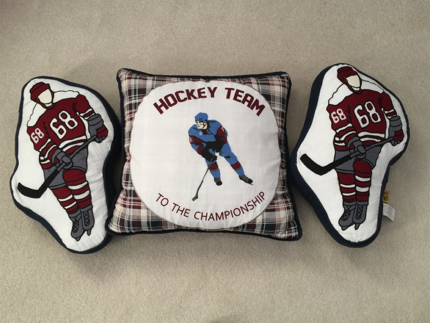 Hockey Themed Pillows & Canvas Art Set - photo 2
