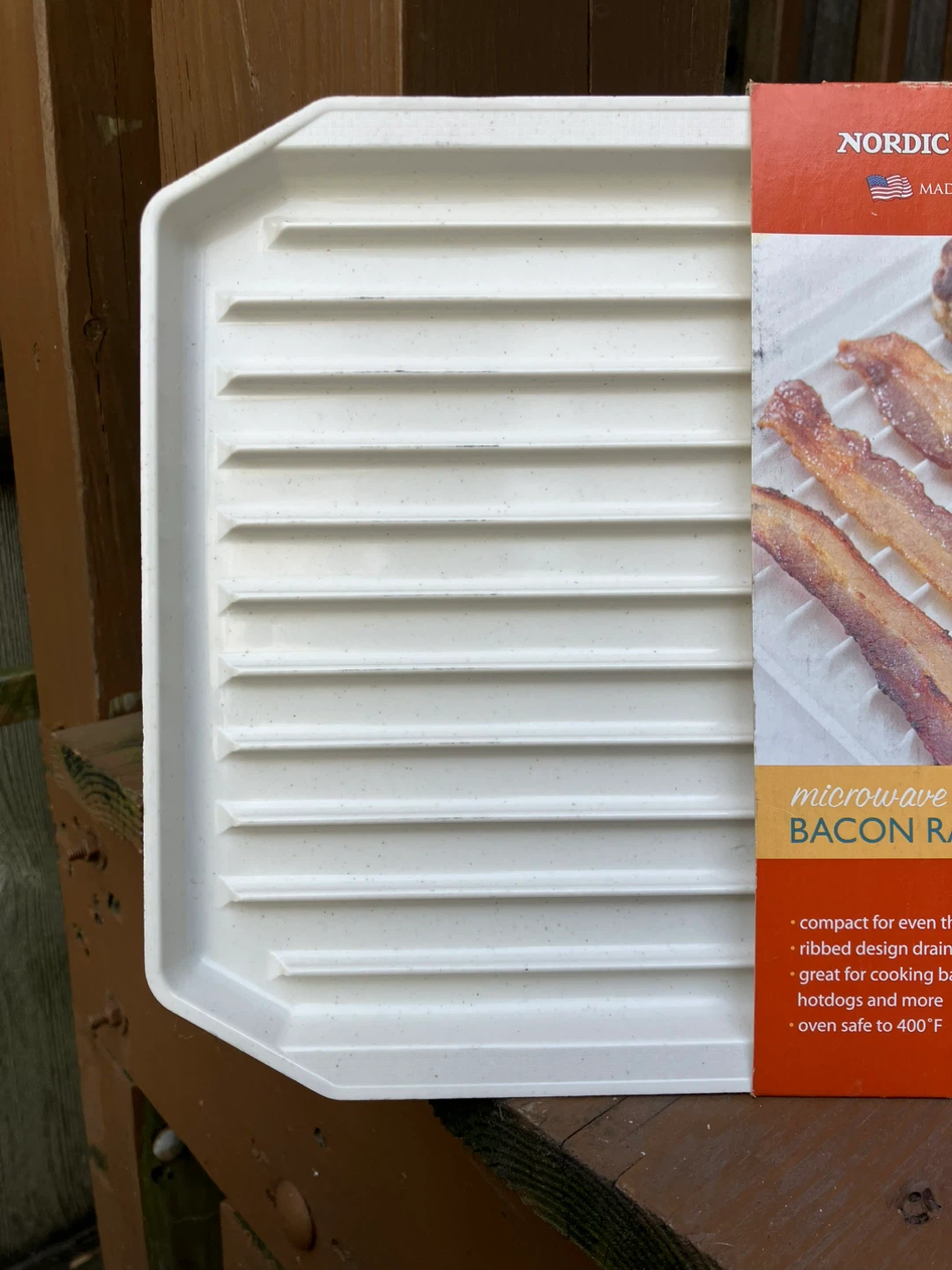 Nordic Ware Microwave Safe Bacon Rack - Brand New - photo 5