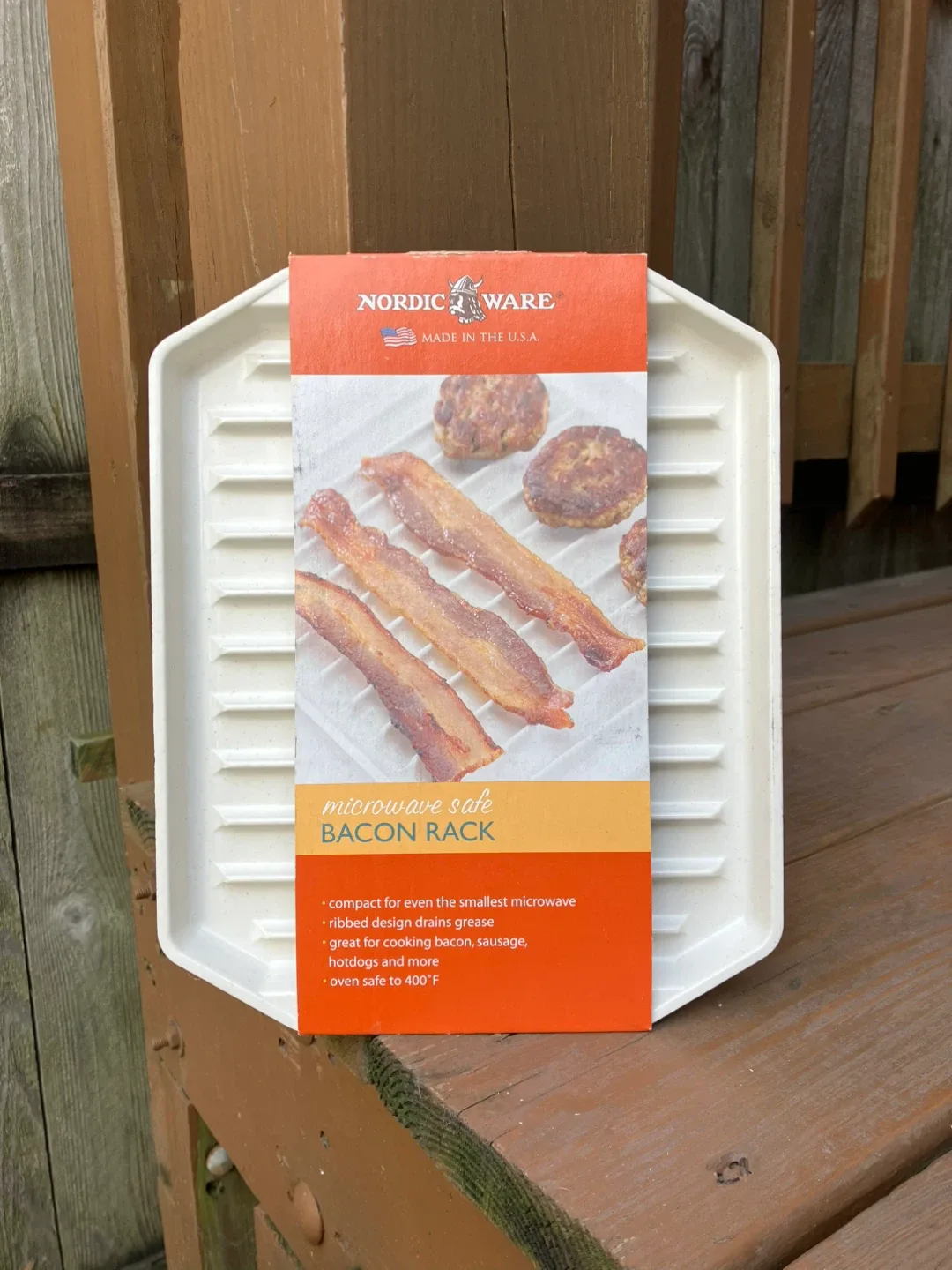 Nordic Ware Microwave Safe Bacon Rack - Brand New thumbnail