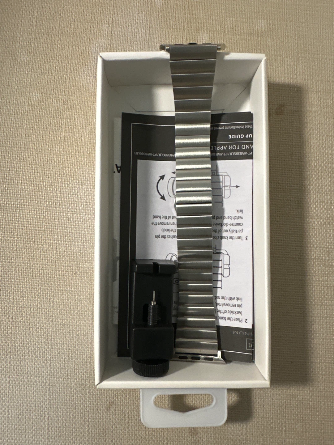 Platinum Apple Watch 42mm Link Band - Stainless Steel - photo 2