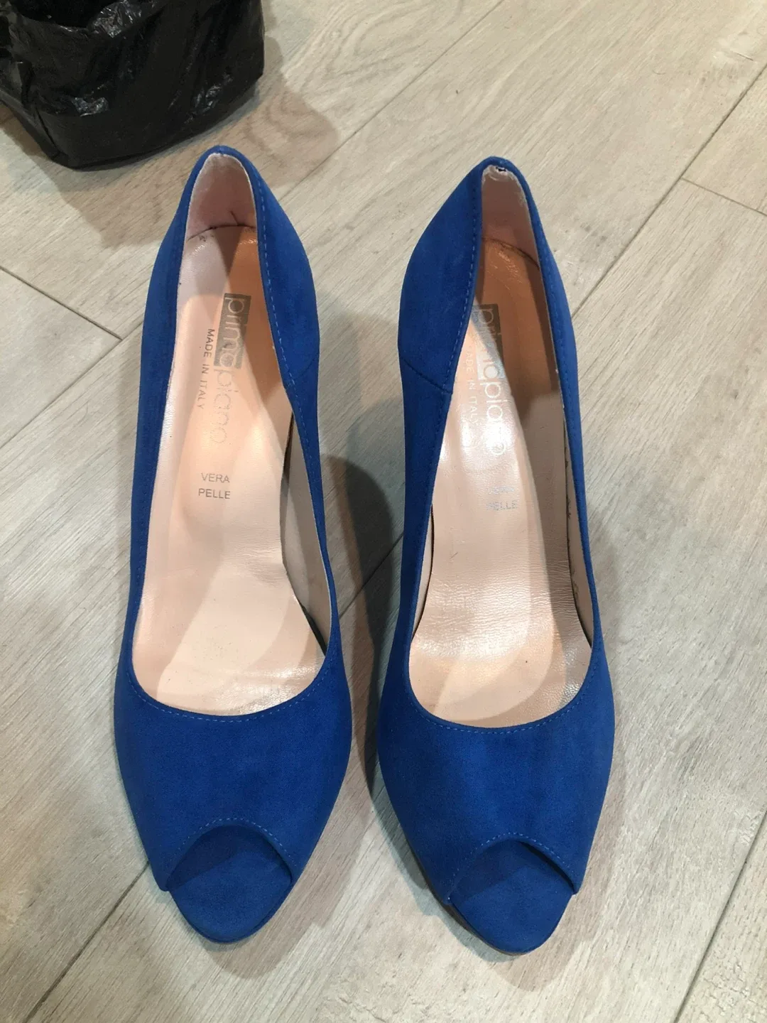 Primadonna Blue Suede Heels - Size 37 image indicator(5)