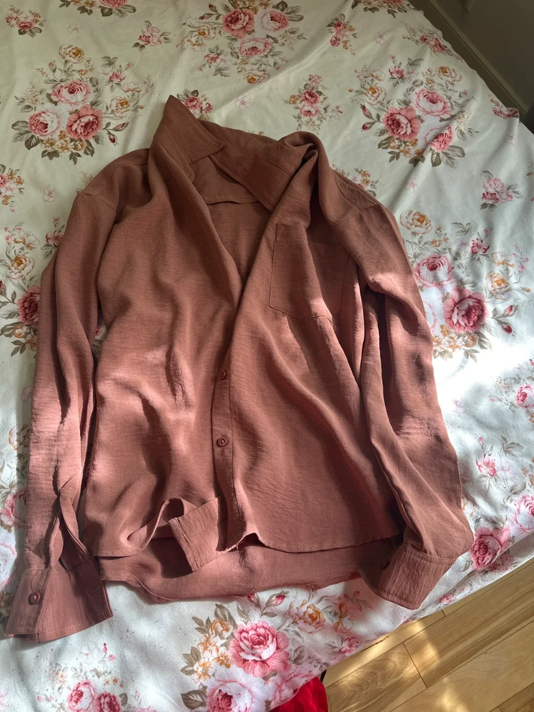 Striped Pink Button-Up Shirt image indicator(2)