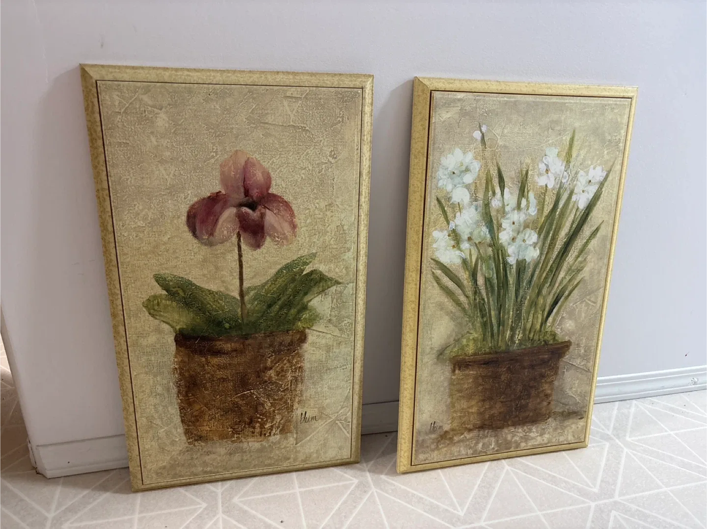 Flower Pot Framed Wall Art Set thumbnail