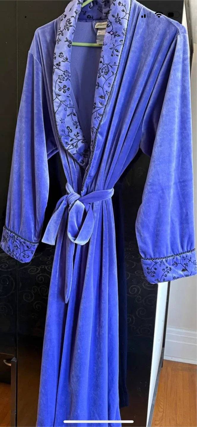 Penman's Purple Velour Robe