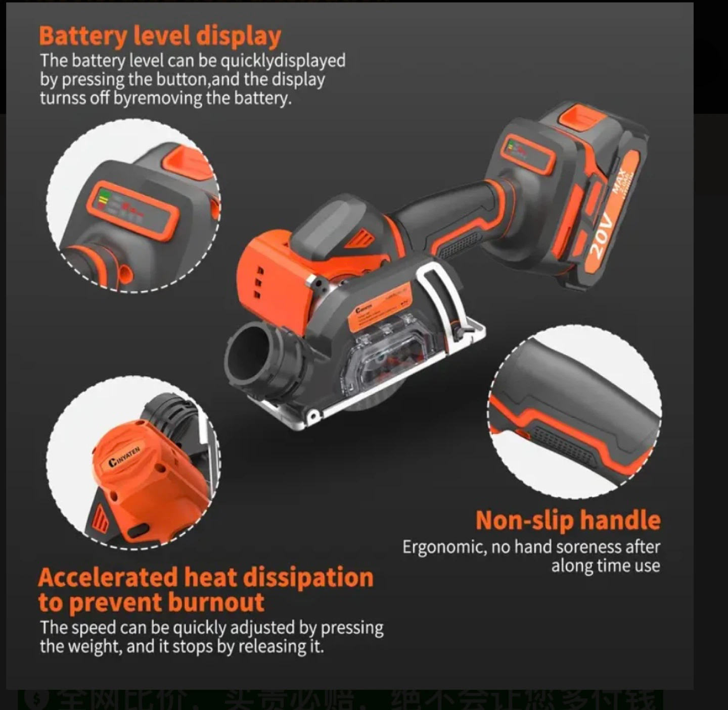 Brushless 3-inch Heavy-Duty Circular Saw Set - photo 4