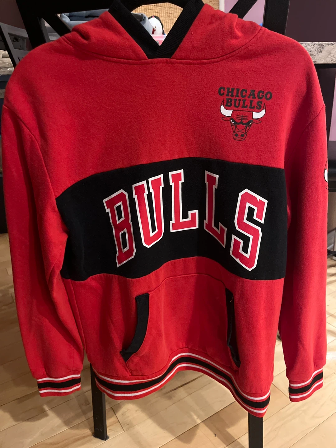 Chicago Bulls Red & Black Hoodie