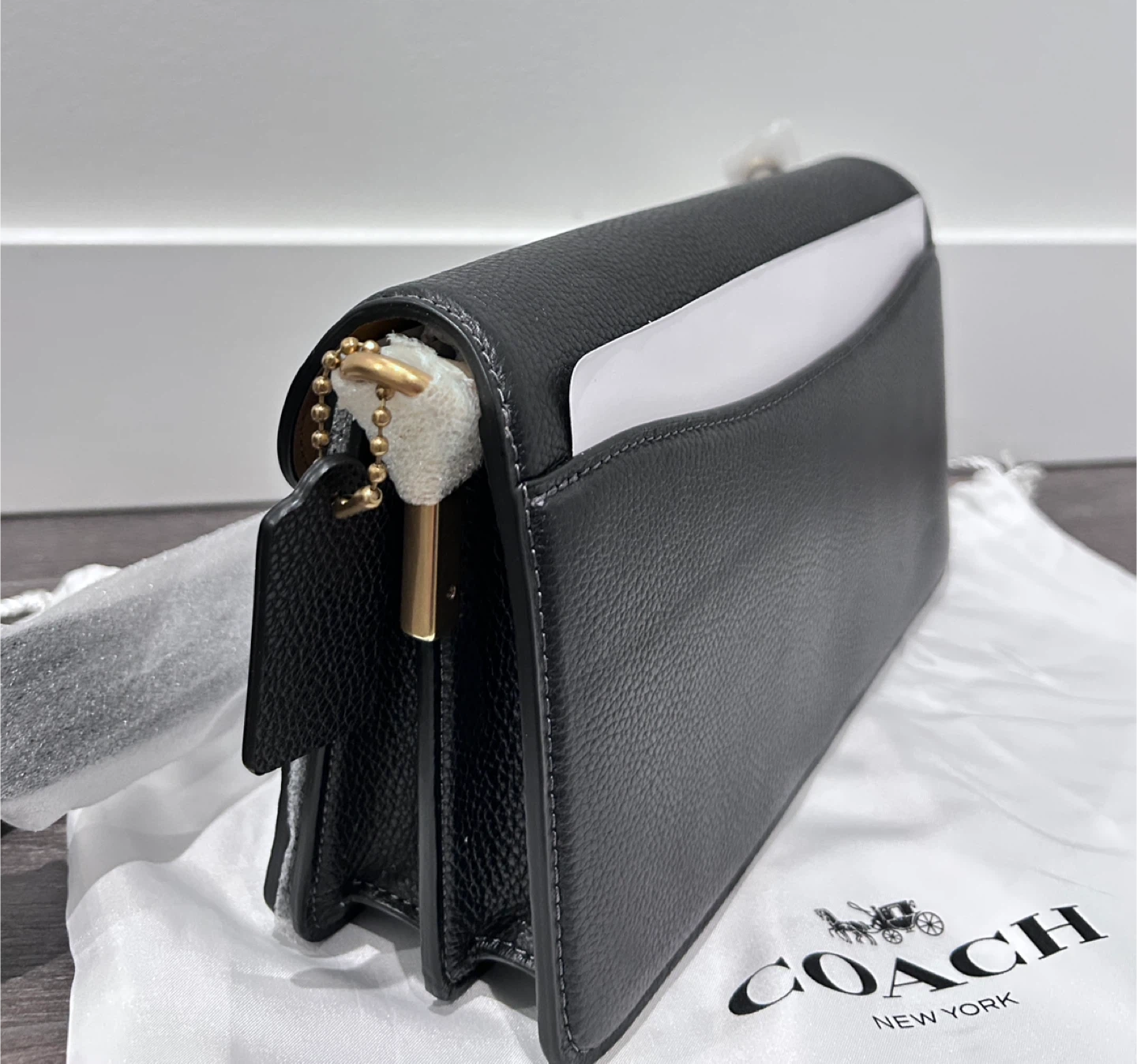 New Coach Tabby 26Black Leather Shoulder Bag - photo 3
