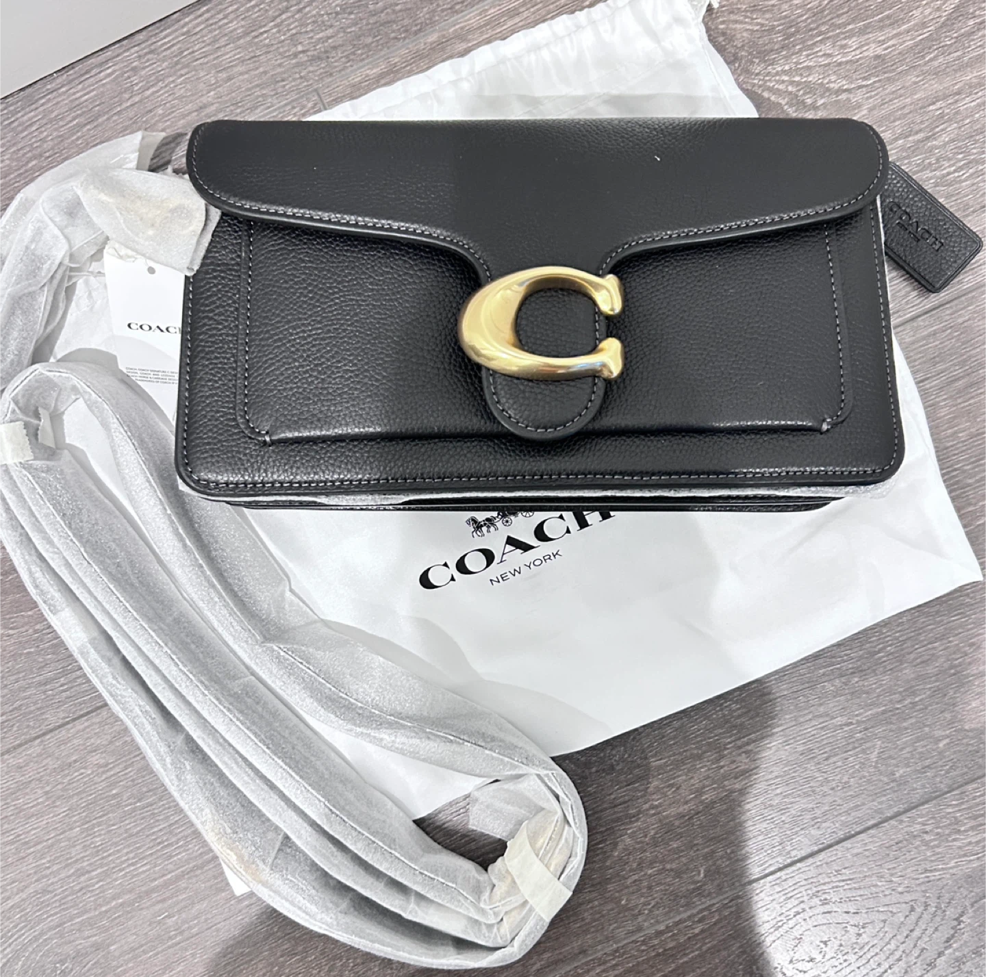 New Coach Tabby 26Black Leather Shoulder Bag - photo 2