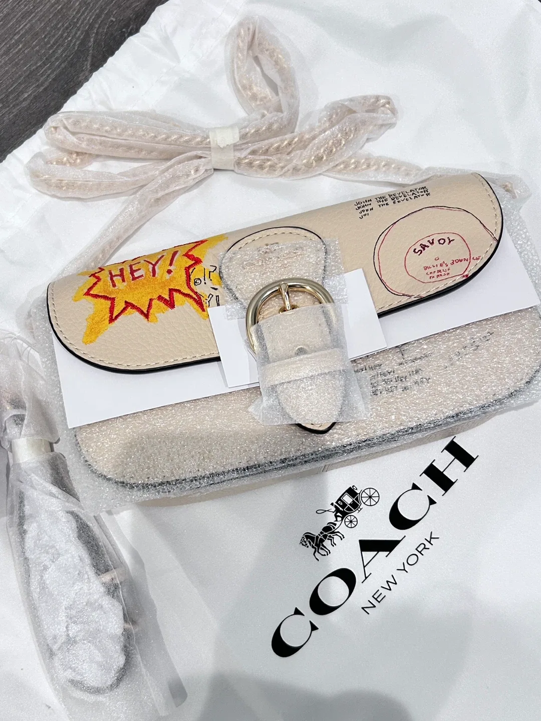 Coach X Jean Michel Basquiat Kleo Crossbody image indicator(2)