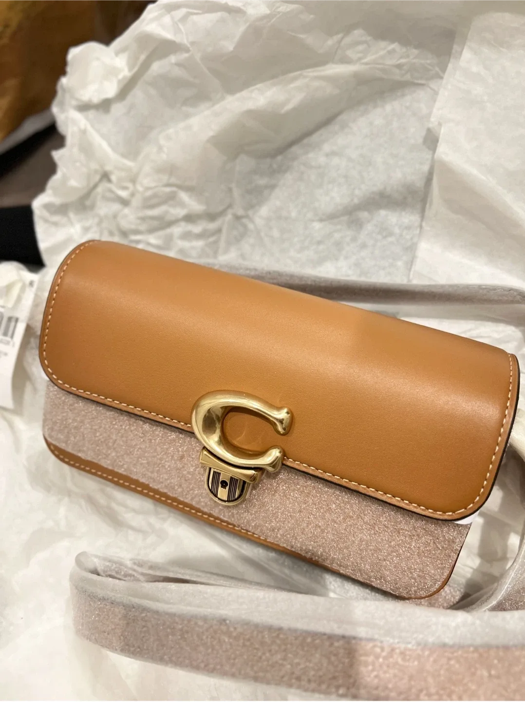 Glove-tanned Leather Studio Baguette Bag Crossbody image indicator(2)