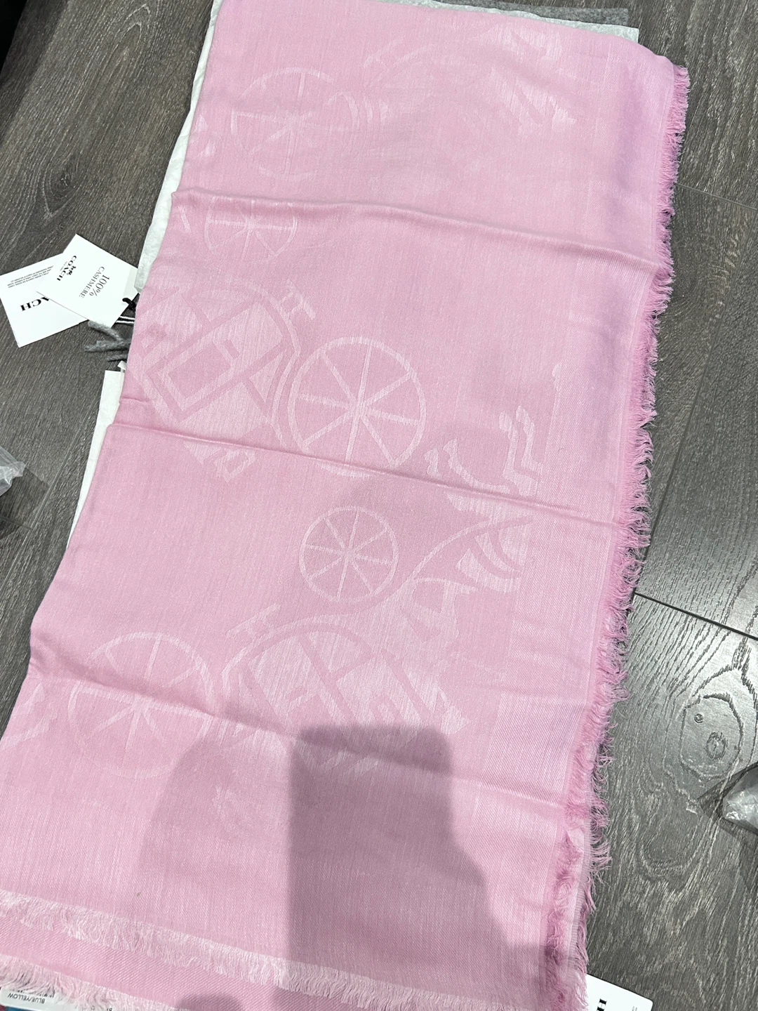 Brand New Coach horse and carriage scarf