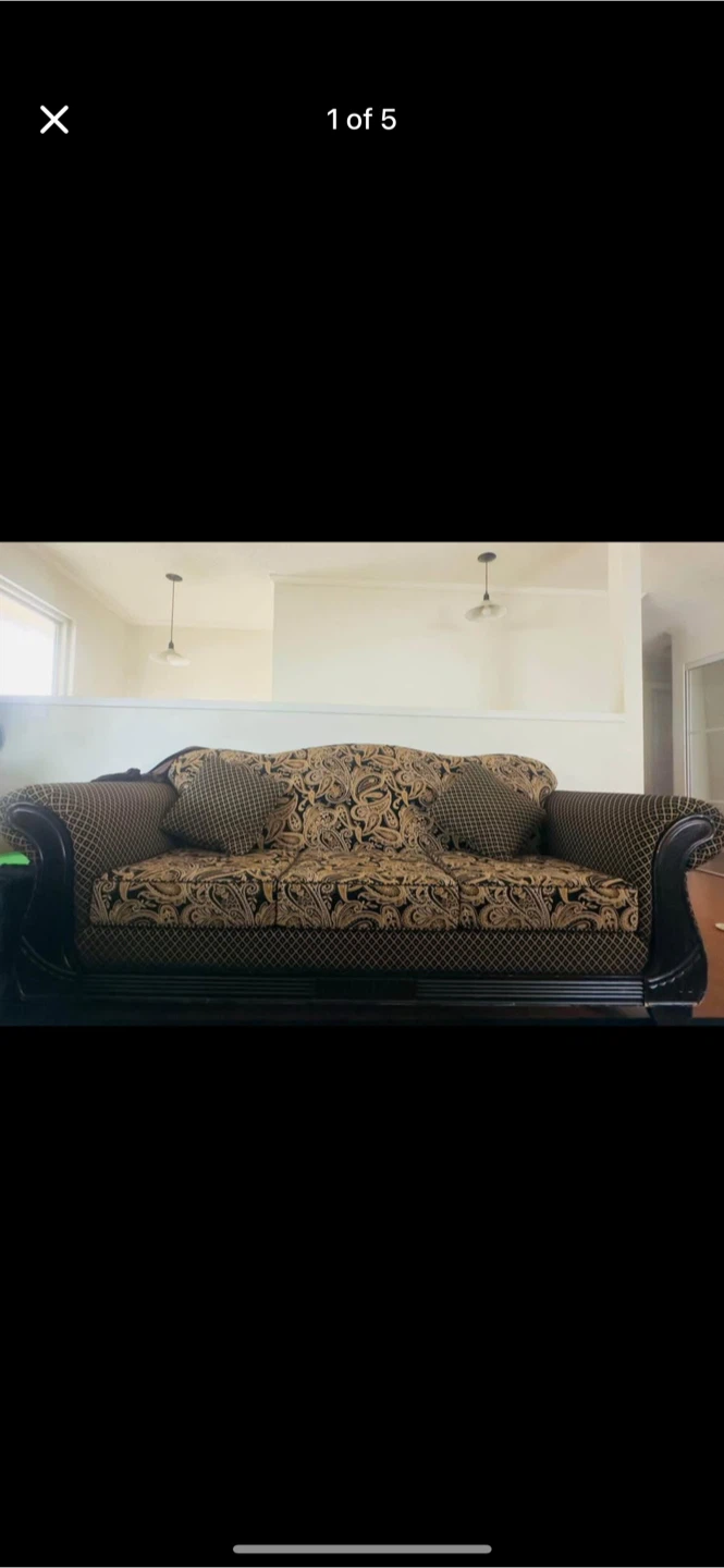 Floral Pattern Loveseat - photo 3