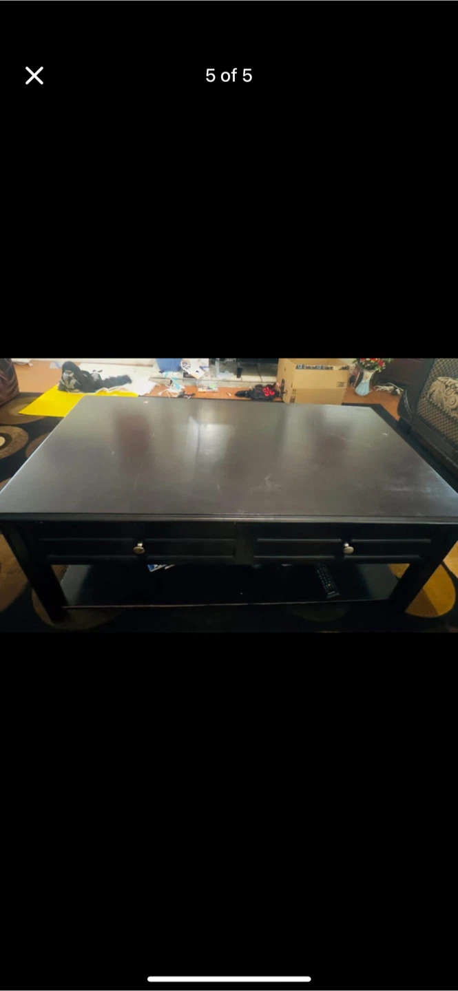 Dark Brown Coffee Table - photo 2