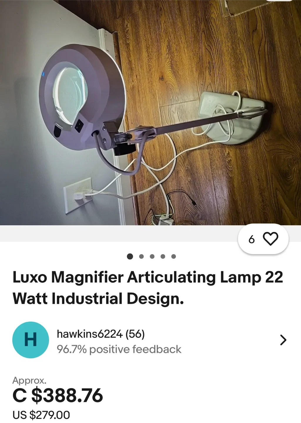 Luxo Magnifier Articulating Lamp 22 Watt image indicator(5)