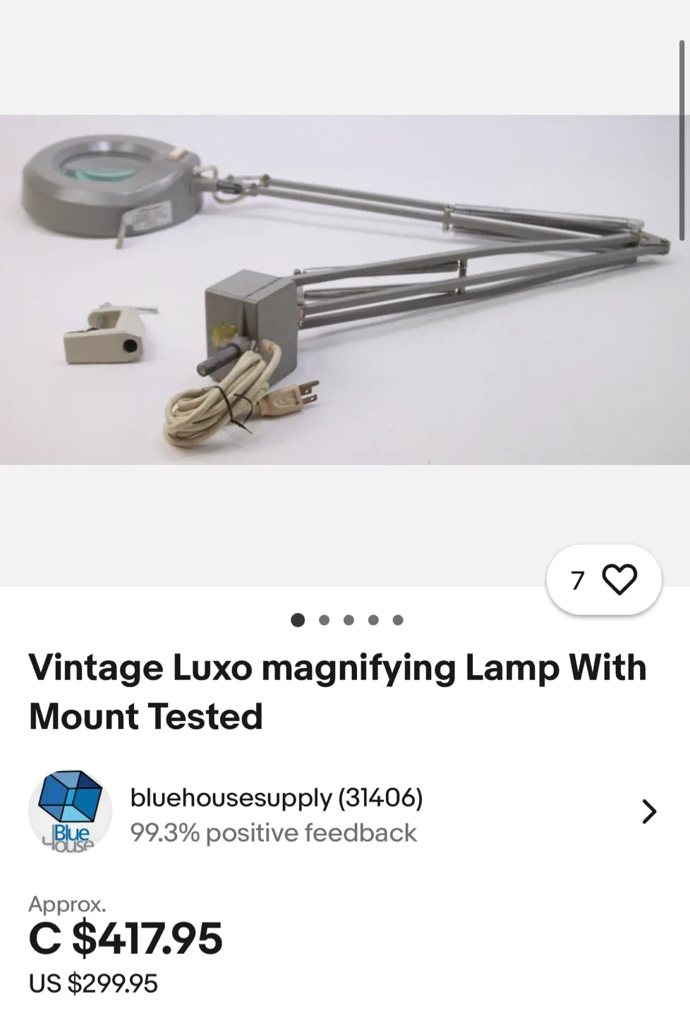 Luxo Magnifier Articulating Lamp 22 Watt image indicator(3)