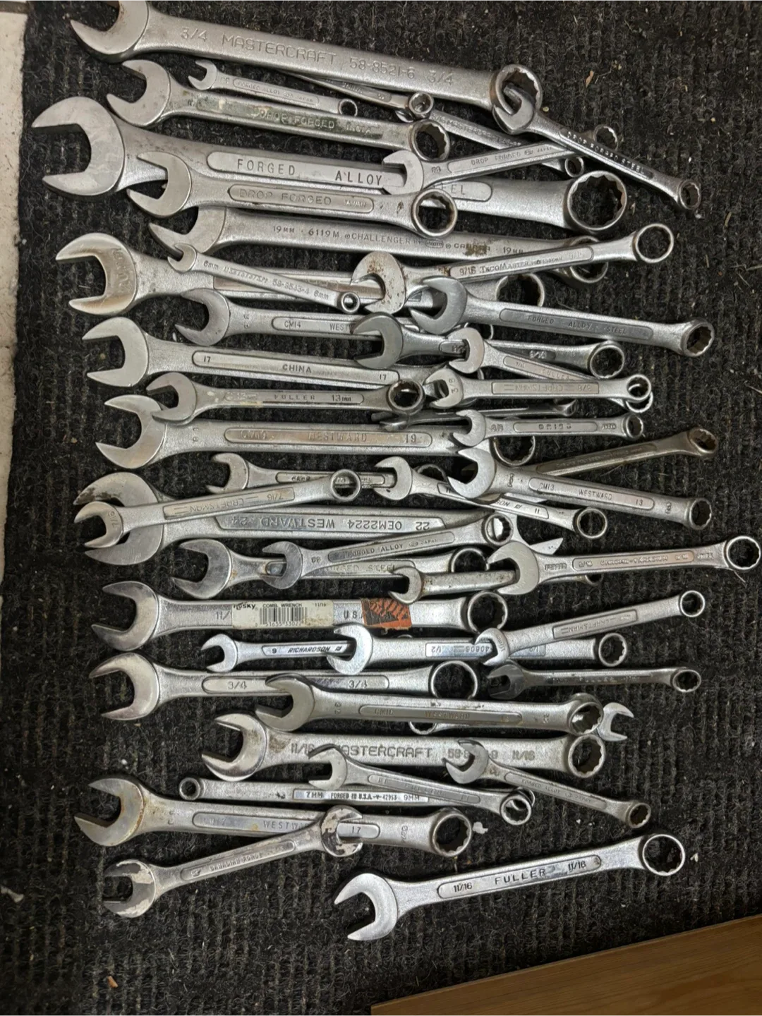 Mixed Lot of Wrenches - Mastercraft, Fuller, & More thumbnail