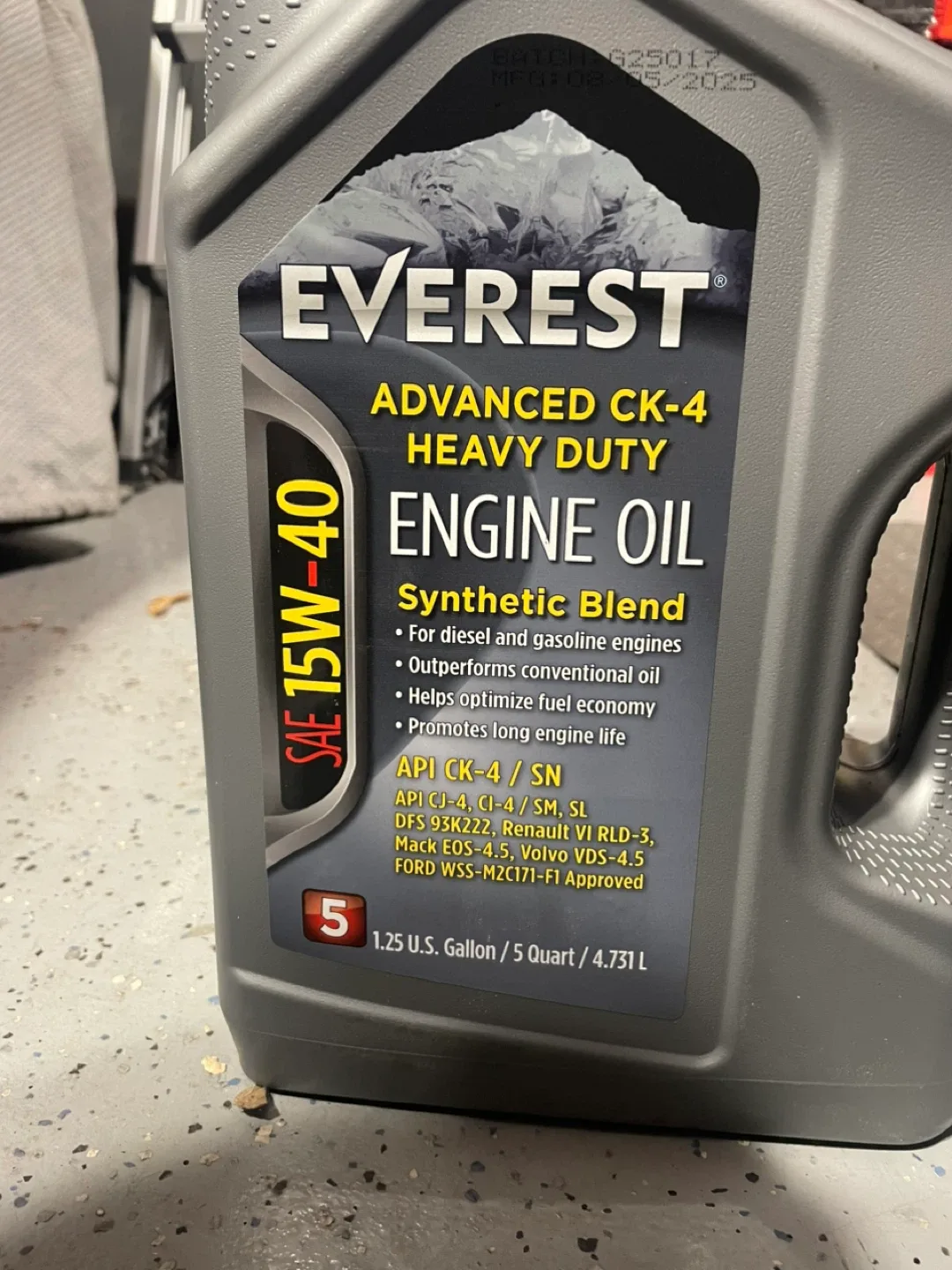 Everest Advanced CK-4 Heavy Duty Engine Oil SAE 15W-40 image indicator(3)