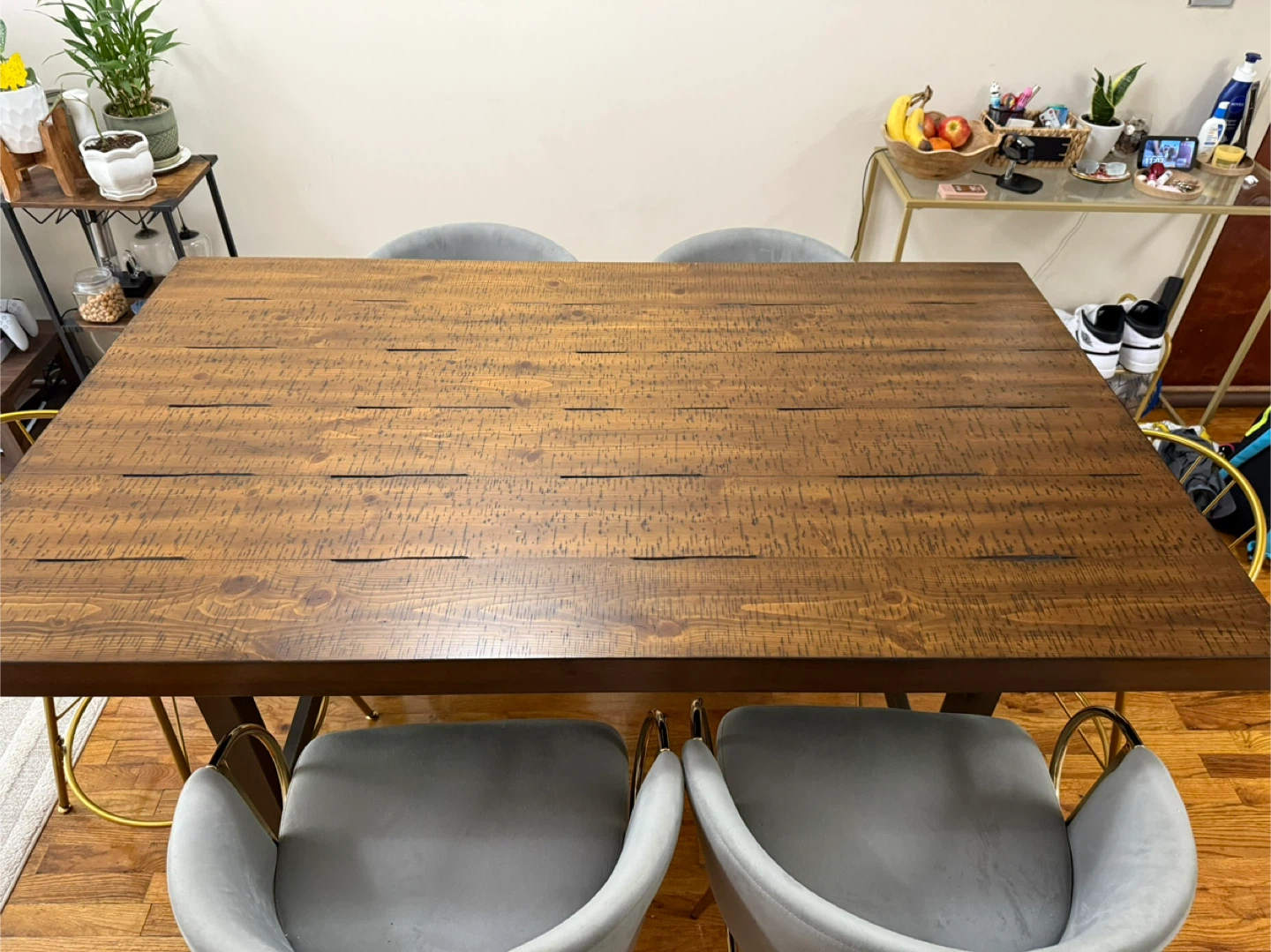 Dining Table with 6 Chairs - high table  - Excellent Condition - photo 2